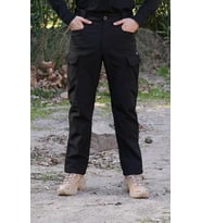 8 Cepli Siyah Softshell Pantolon, Su Geçirmez Kalın Pantolon Siyah