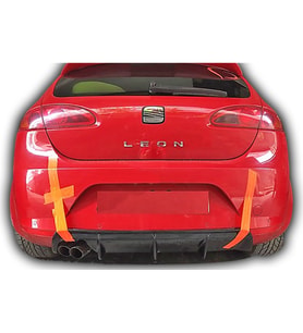 Seat Leon Mk2 Difüzör Parlak Siyah 2006 2007 2008 2009 Makyajsız Kasa Plastik Difizör