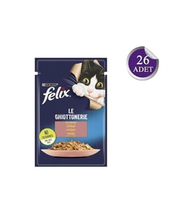 Felix Somonlu Yaş Kedi Mama 85 Gr*26 Adet