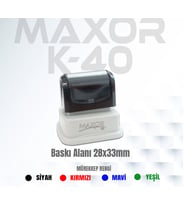Maxor K-40 İsim-Ünvan Kaşesi 1 Adet 28x33 mm
