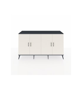 Kronos Konsol 6 Raflı 4 Kapaklı 176x59x99 Antrasit-Aytaşı