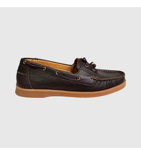 MYFİT SHOES 613 KADIN HAKİKİ DERİ BAĞCIKLI LOAFER AYAKKABI KAHVE