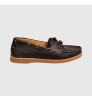 MYFİT SHOES 613 KADIN HAKİKİ DERİ BAĞCIKLI LOAFER AYAKKABI KAHVE
