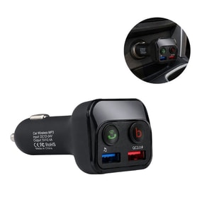 Powermaster PM-24634 Bluetooth 5.0 32 Gb Led Ekran USB/BT/TF/Çift USB 3.4 Amper FM Transmitter