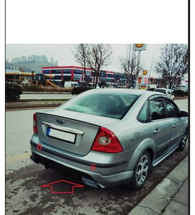 ford focus 2 sedan arka tampon eki -