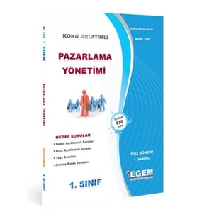 Egem Eğitim Yayınları 1.sınıf 1.yarıyıl Pazarlama Yönetimi K.a Güz Dönemi - Egem Yayınları (Çok Renkli)