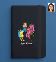 Kişiye Özel Kadın Model 13x21 Siyah Defter-40