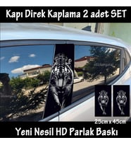 kaplan folyo - 2kapı için 2adet sticker kaplama - tuning modifiye