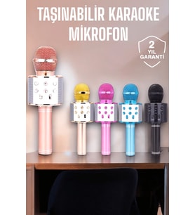 Taşınabilir Bluetooth Karaoke Mikrofon: Hafıza Kart Girişli Etkileyici Performans