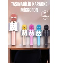 Taşınabilir Bluetooth Karaoke Mikrofon: Hafıza Kart Girişli Etkileyici Performans