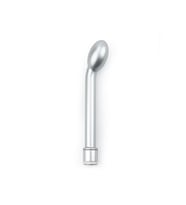 G-Spot Uyarıcılı Titreşimli Gümüş Vibratör Dildo 21 cm