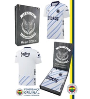 Fenerbahçe Orijinal 24/25 Beyaz Forma Kişiye Özel Hediyelik Ahşap Kutulu