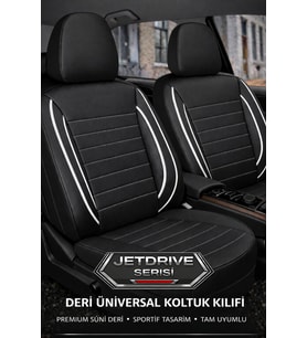 Toyota Avensis 2003 ve Sonrası Uyumlu Jetdrive Serisi Siyah Beyaz Oto Koltuk Kılıfı Tam Set