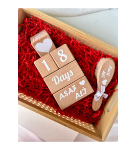 Isimli Bebek Anı Küpü Ve Doğal Keçi Kılı Ingilizce Set Beyaz
