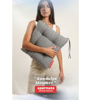 Pötikareli Sandalye Minderi 40x40 Pofidik Piknik Minderi Siyah