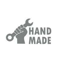 Hand Made Anahtar El Yapımı Sticker17x17 Cm Gri