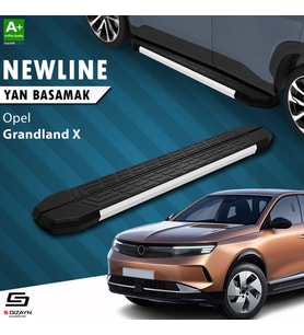 S-Dizayn Opel Grandland X 2 Hybrid NewLine Aluminyum Yan Basamak 183 Cm 2024 Üzeri A+ Kalite