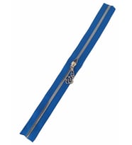 Angel Çanta Aksesuar Başlıklı Fermuar 30 Cm Gümüş Metal Saks Mavi