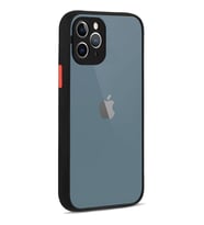 Apple iPhone 11 Pro Montreal Arkası Şeffaf Sert Silikon Kılıf (Siyah)