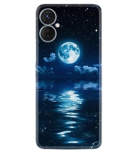 Tecno Spark 9T Kılıf Resimli Desenli Baskılı Silikon Night Moon 1133