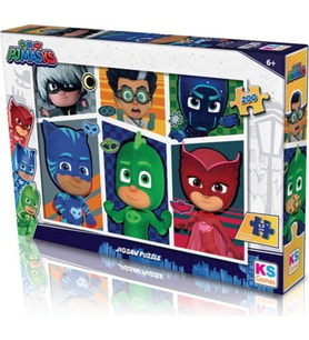 KS Games 200 Parça Puzzle PJ Mask Lisanslı Ürün