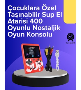 Çocuklar İçin 400 Retro Oyunlu Konsol