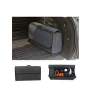 Keçe Çanta- Araba Bagaj Düzenleyici Organizer- Araç Eşya Bagaj Çantası -keçe Alet Çantası (Siyah)