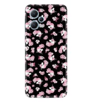 Xiaomi Redmi Note 12 4g Kılıf Resimli Desenli Baskılı Silikon Unicorn Flowers 1406