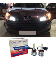 Peugeot 407 Led Xenon Kısa Far Ampulü H1 Duo Yeni Seri Beyaz