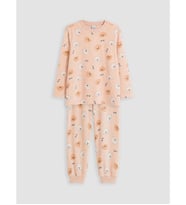 LCW Kids Pembe Kız Çocuk Kadife Pijama Takımı