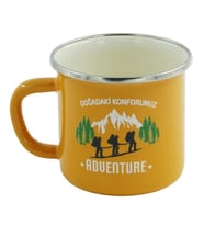 Orcamp Retro Emaye Kupa Bardak 330 cc [Adventure] Sarı