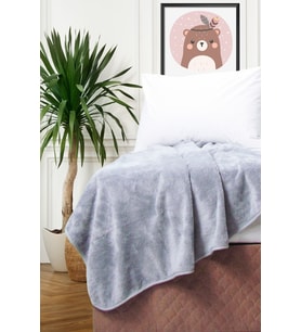 Tiny Wellsoft Bebek - Çocuk Battaniyesi Açık Gri 100x100 Cm