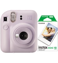 Fujifilm İnstax Mini 12 Fotoğraf Makinesi+Askı+pil+10'lu film (lila)