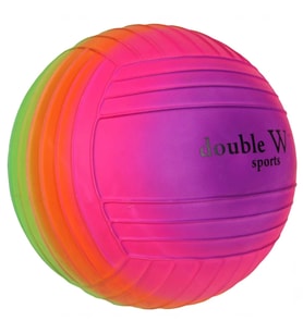 Double W Sports Gökkuşağı Tırtıklı PVC Top 23cm