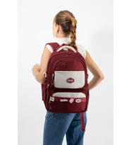 Ventis Unisex Okul Çantası Lise Ortaokul Sırt Çantası 43*30 Cm Su Geçirmez Kumaş Çok Cepli Vnt1-B