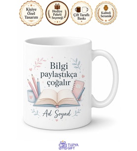 Kişiye Özel Özel Ders Öğretmeni Baskılı Kupa Bardak Hediye