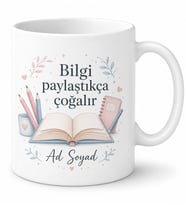 Kişiye Özel Özel Ders Öğretmeni Baskılı Kupa Bardak Hediye