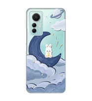 Xiaomi Mi 12 Lite Uyumlu Sevimli Ayıcık Desenli Şeffaf Telefon Kılıfı