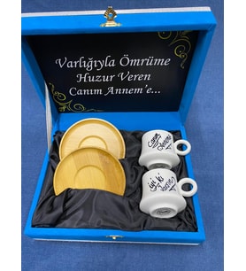 ANNELER GÜNÜNE ÖZEL YAZILI FİNCAN TAKIMI