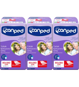 Canped Hasta Yatak Koruyucu Örtü Extra 80*180CM (XL) 30 Adet (3PK*10)