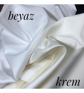 Saten Güneşlik Perde Beyaz Lüks Doku Keten Fon Perde - Modern Salon ve Yatak Odası Perdesi