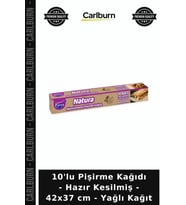 Özel Üretim Pratik Fırın 10'lu Pişirme Kağıdı - Hazır Kesilmiş - 42x37 cm - Yağlı Kağıt
