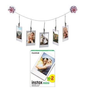 Instax Tüm Mini Makineler ile Uyumlu 20'li Film ve 5'li Resim Askısı