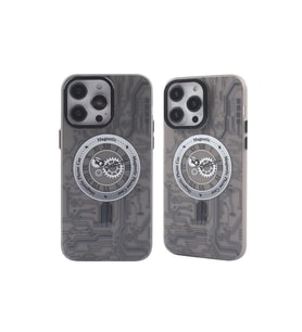 Apple İphone 14 Pro Max Kılıf Apollo Magneticsafe Desenli Kapak - Apollo Siyah - 1