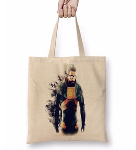 Gordon Freeman Haylayf Bez Çanta Uzun Saplı