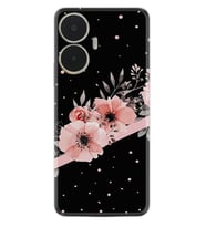 Realme C55 Kılıf Resimli Desenli Baskılı Silikon Flowers Dots 1423