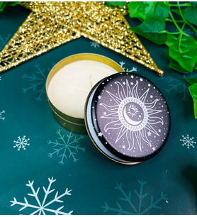 Tarot Tasarımlı Kokulu Teneke Mum