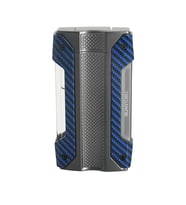 Quantoro Tek Torch Pürmüz Gunmetal Mavi-Karbon Metal Puro Çakmağı