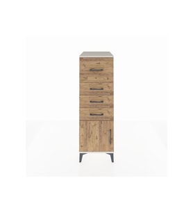 Kronos Dolap 4 Çekmeceli Tek Kapaklı 44x59x134 Aytaşı-Çam