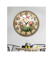 bilge Tasarım retro Duvar Saati 35 x 35 CM (Çok Renkli)
